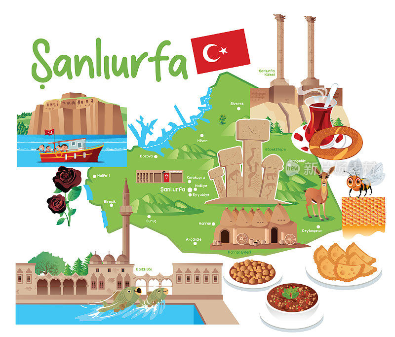 Şanlıurfa Travel Map